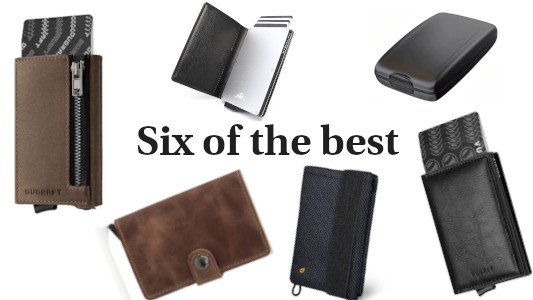 Six secure credit card wallets 