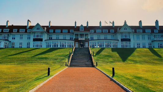 steps and grass at Turnberry golf club