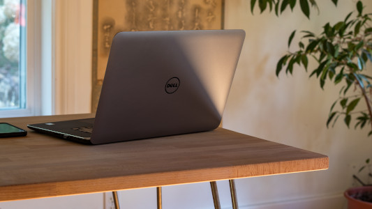 Dell laptop on a table